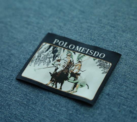 2017 Custom Designed New Style Woven Damask End Fold T Shirt Label