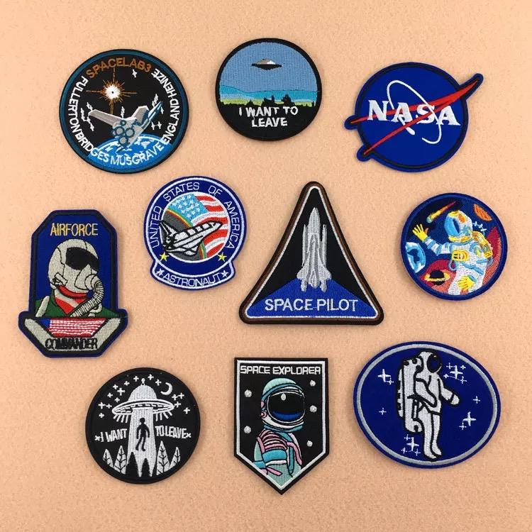 Hand Embroidery Space Badge