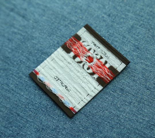 custom polyester yarn woven label for clothing