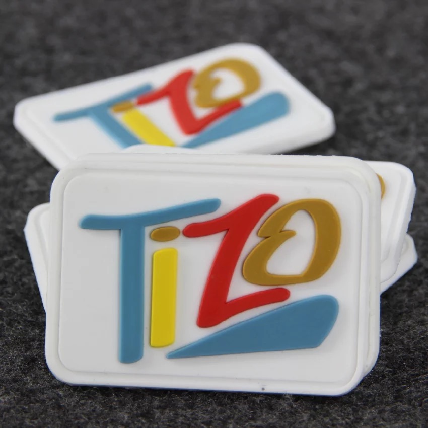 Custom Transparent 3D Logo PVC Rubber Label