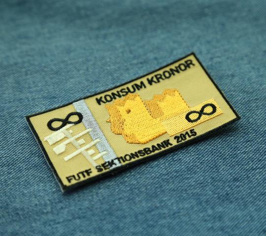 High Density Die Cut Embroidery Patch