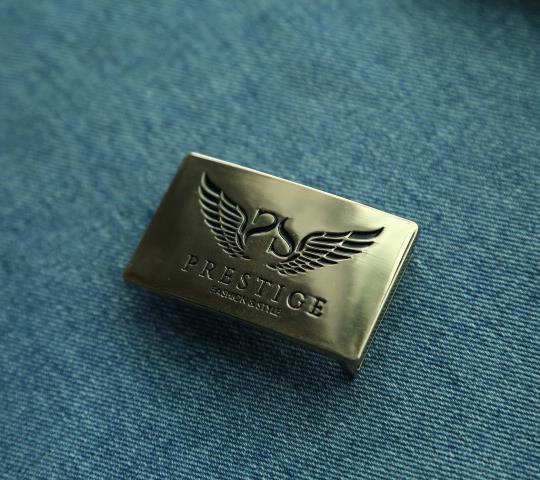 Custom Brand Logo Gold Metal Belt Buckle