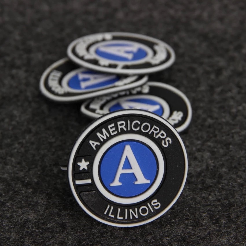 Personalised Round Shape Sew-On Rubber Patch