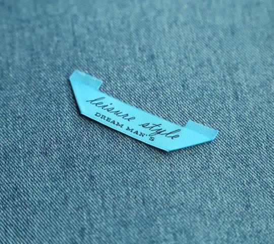 Mitre Fold Main Woven Label For Shirt