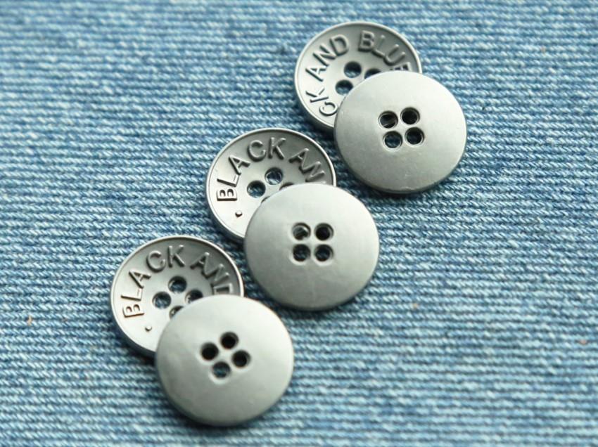 Four Holes Dome Metal Sew On Button