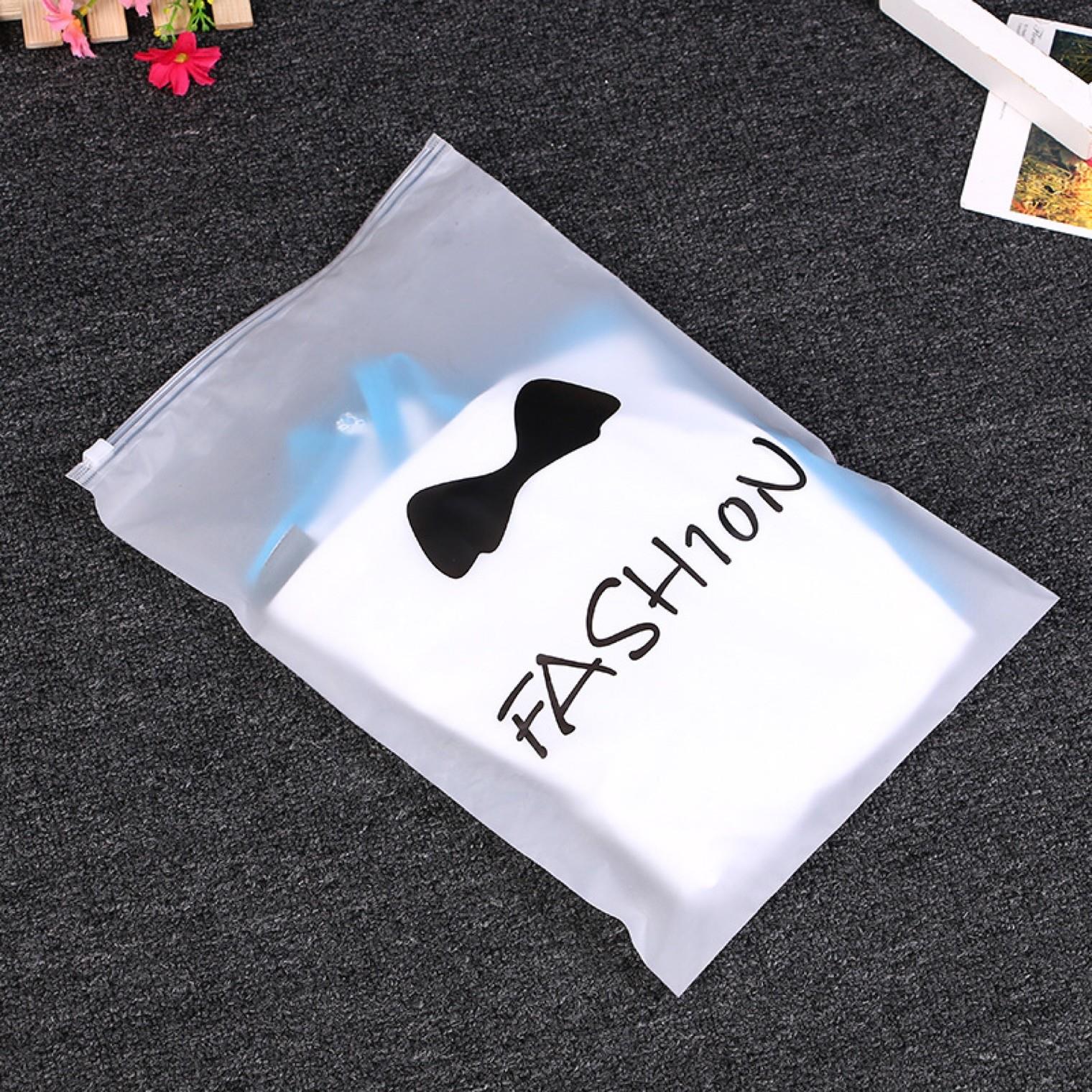 Promotional Frosted Garment Zipper Bag Promotional Frosted Garment Zipper Bag