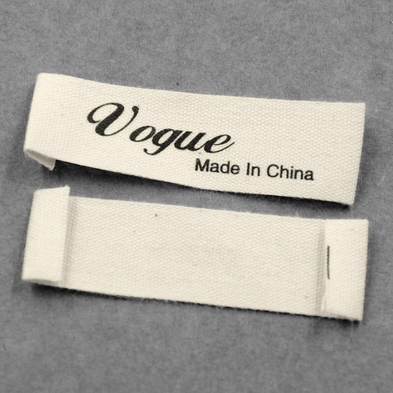 Eco-friendly Cotton/Satin/ Polyester Printing Label For Garment Clothes