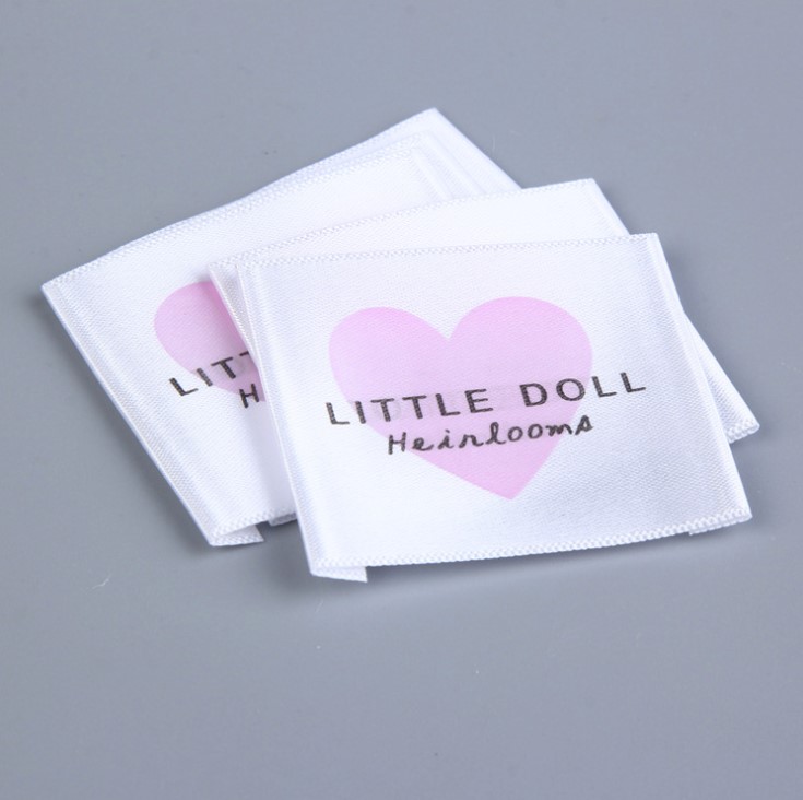 Children Clothes Satin Label Brand Tag