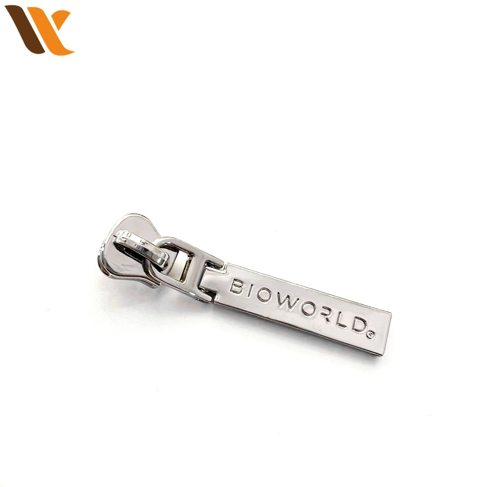 Own Brand Name Logo Metal Zipper Puller 2