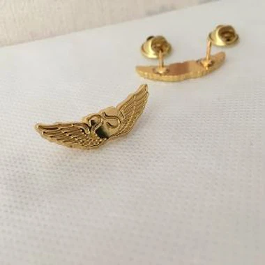 Custom Metal Pilot Wings Lapel Pin