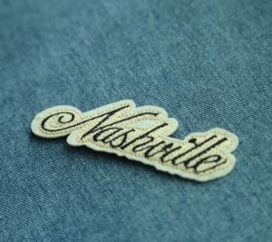 Text Embroidery Patch Letter Badge