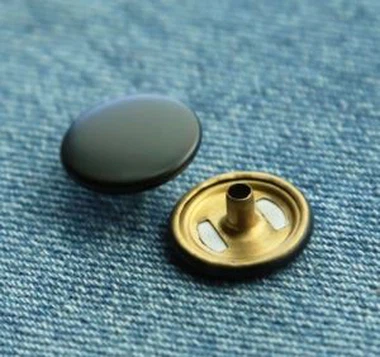 Black Snap Press Metal Button