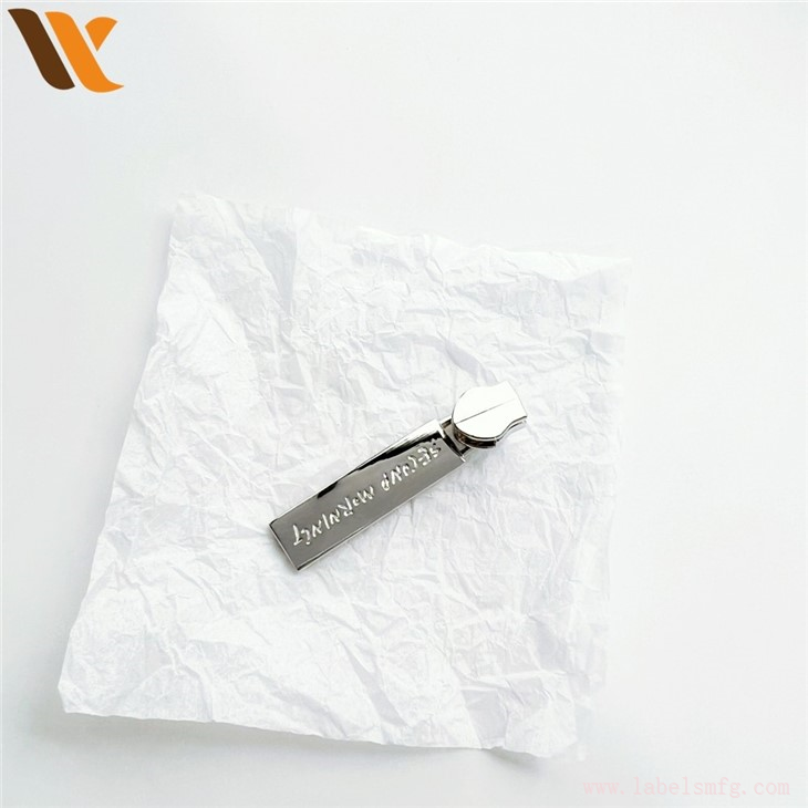 Custom Logo Bag Hardware Metal Zipper Puller