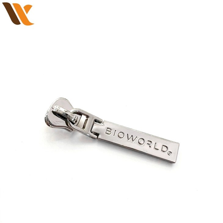 Own Brand Name Logo Metal Zipper Puller 2